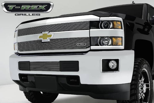 T-Rex Billet Grille Overlay — 2015-2019 Chevrolet Silverado 2500 HD/Silverado 3500 HD - TRE-21122 - Absolute Autoguard