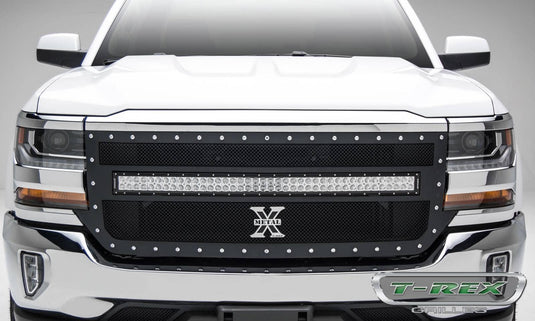 T-Rex Torch Black Mesh Lighted LED Grille — 2016-2018 Chevrolet Silverado 1500 - TRE-6311271 - Absolute Autoguard