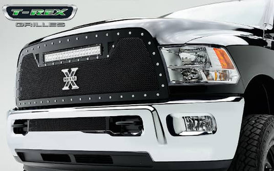 T-Rex Torch Black Mesh Lighted LED Grille — 2013-2018 Ram 2500/3500 - TRE-6314521 - Absolute Autoguard