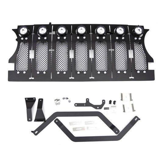 T-Rex Torch Black Mesh Lighted LED Grille — 2018-2023 Jeep Gladiator/Wrangler - TRE-6314931 - Absolute Autoguard