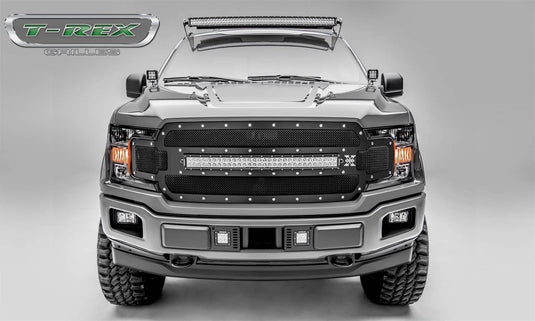 T-Rex Torch Black Mesh Lighted LED Grille — 2018-2020 Ford F-150 - TRE-6315711 - Absolute Autoguard