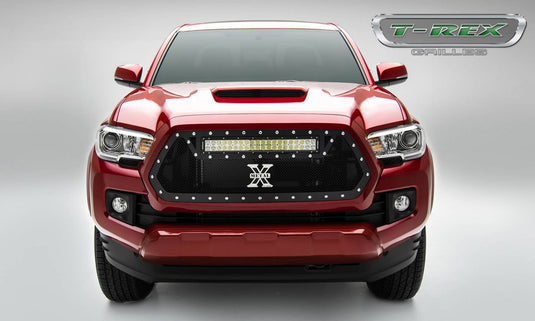 T-Rex Torch Black Mesh Lighted LED Grille — 2016-2023 Toyota Tacoma - TRE-6319411 - Absolute Autoguard
