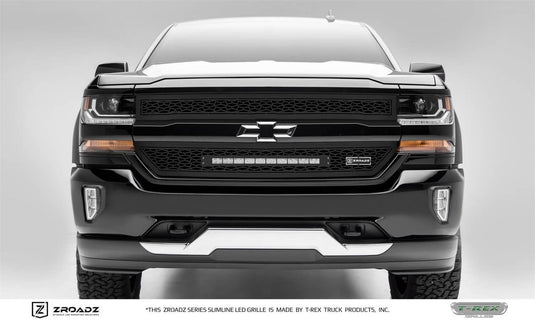 T-Rex LED Lighted Black Mesh Grille — 2016-2018 Chevrolet Silverado 1500 - TRE-Z311281 - Absolute Autoguard