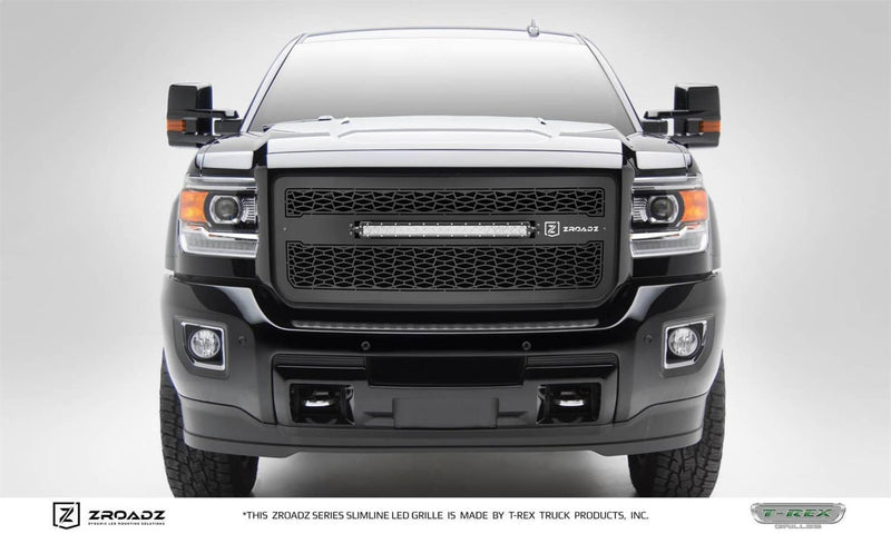 Load image into Gallery viewer, T-Rex LED Lighted Black Mesh Grille — 2015-2019 GMC Sierra 2500 HD/Sierra 3500 HD - TRE-Z312111 - Absolute Autoguard

