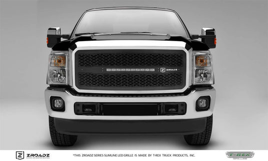 T-Rex LED Lighted Black Mesh Grille — 2011-2016 Ford F-250 Super Duty/F-350 Super Duty - TRE-Z315461 - Absolute Autoguard