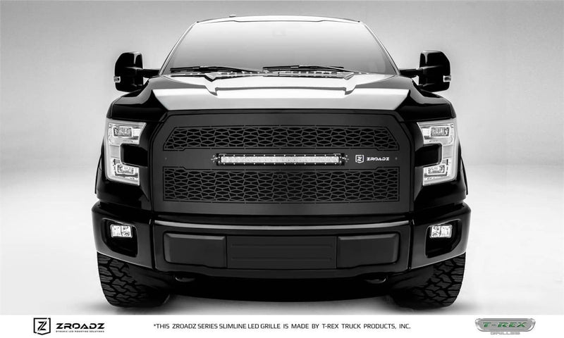 Load image into Gallery viewer, T-Rex LED Lighted Black Mesh Grille — 2015-2017 Ford F-150 - TRE-Z315741 - Absolute Autoguard
