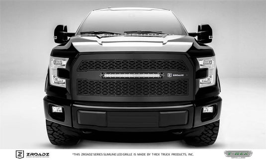 T-Rex LED Lighted Black Mesh Grille — 2015-2017 Ford F-150 - TRE-Z315741 - Absolute Autoguard