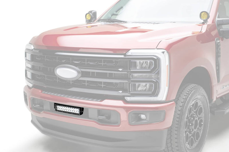 Load image into Gallery viewer, T-Rex Zroadz Lower Front Bumper LED Kit with 12" Straight Light Bar — 2023-2026 Ford - TRE-Z325961-KIT - Absolute Autoguard
