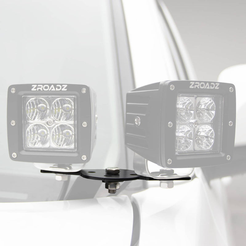 Load image into Gallery viewer, T-Rex Hood Hinge Adapter Plate to Mount (4) 3" LED Pod Lights to Hood Hinge Bracket - TRE-Z360002 - Absolute Autoguard
