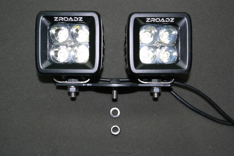 Load image into Gallery viewer, T-Rex Hood Hinge Adapter Plate to Mount (4) 3" LED Pod Lights to Hood Hinge Bracket - TRE-Z360002 - Absolute Autoguard
