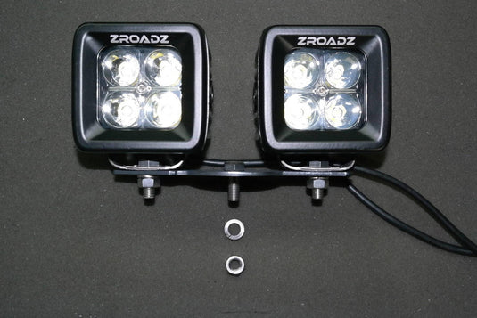 T-Rex Hood Hinge Adapter Plate to Mount (4) 3" LED Pod Lights to Hood Hinge Bracket - TRE-Z360002 - Absolute Autoguard
