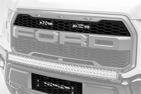 T-Rex OEM Grille LED Mounts (black) — 2017-2020 Ford F-150 - TRE-Z415651-KIT - Absolute Autoguard