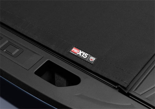 TruXedo Pro X15 Soft Roll-Up Tonneau Cover, 8' Bed, With MultiPro/Multi-Flex Tailgate - 2020-2026 Chevrolet Silverado 2500/3500, GMC Sierra 2500/3500
