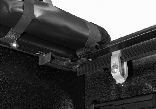 TruXedo Pro X15 Soft Roll-Up Tonneau Cover, 5'7" Bed, With RamBox, Excluding Factory Tri-Fold Cover with Black Rails - 2019-2026 Ram 1500