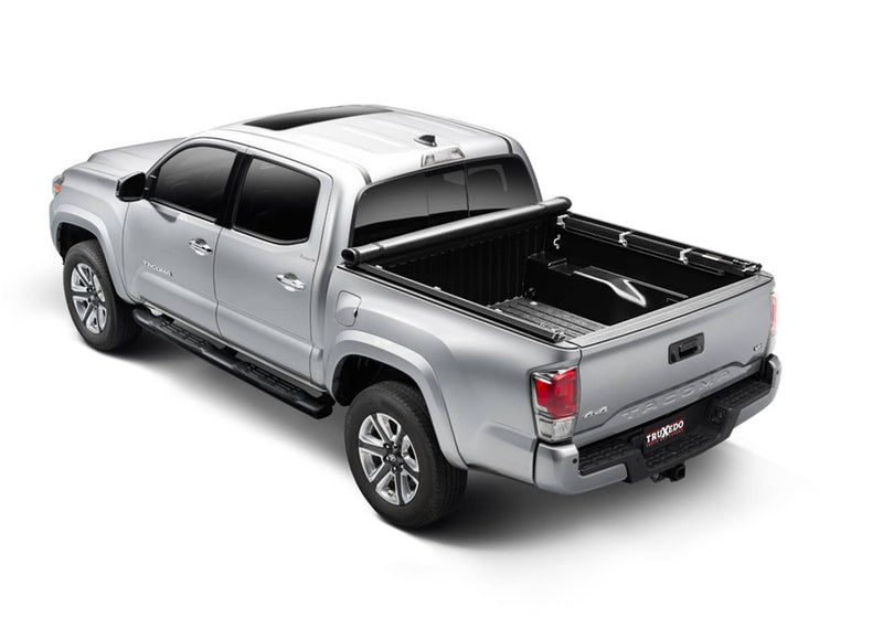 Load image into Gallery viewer, TruXedo TruXport Soft Roll-Up Tonneau Cover, 6'7" Bed, With Deck Rail System, Without Trail Special Edition Storage Boxes - 2022-2026 Toyota Tundra
