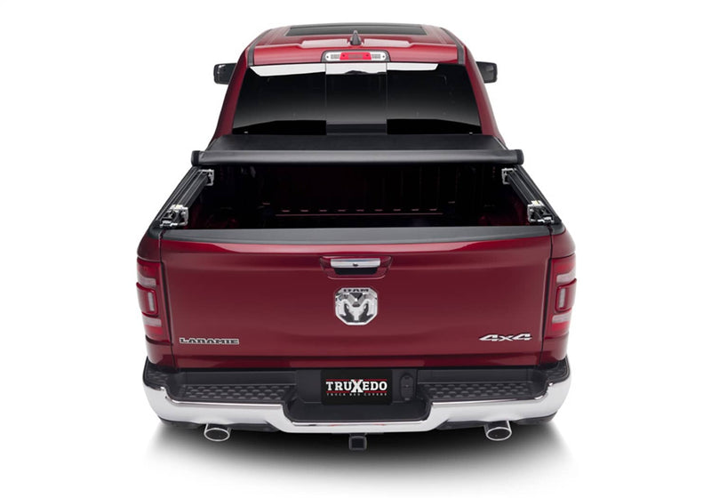 Load image into Gallery viewer, TruXedo TruXport Soft Roll-Up Tonneau Cover, 5'7" Bed, With RamBox, Excluding Factory Tri-Fold Cover with Black Rails - 2019-2026 Ram 1500
