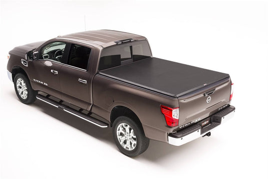 TruXedo TruXport Soft Roll-Up Tonneau Cover, 5'7" Bed, With Track System - 2017-2024 Nissan Titan