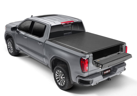 TruXedo Lo Pro Soft Roll-Up Tonneau Cover, 8' Bed, Without CarbonPro Bed - 2019-2026 Chevrolet Silverado 1500, 2020-2026 Silverado 2500 HD/3500 HD, 2019-2026 GMC Sierra 1500, 2020-2026 Sierra 2500 HD/3500 HD