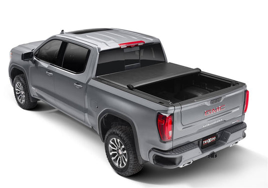 TruXedo Lo Pro Soft Roll-Up Tonneau Cover, 8' Bed, Without CarbonPro Bed - 2019-2026 Chevrolet Silverado 1500, 2020-2026 Silverado 2500 HD/3500 HD, 2019-2026 GMC Sierra 1500, 2020-2026 Sierra 2500 HD/3500 HD