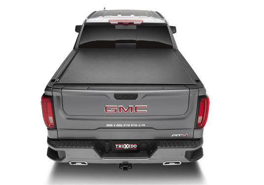 TruXedo Lo Pro Soft Roll-Up Tonneau Cover, 8' Bed, Without CarbonPro Bed - 2019-2026 Chevrolet Silverado 1500, 2020-2026 Silverado 2500 HD/3500 HD, 2019-2026 GMC Sierra 1500, 2020-2026 Sierra 2500 HD/3500 HD