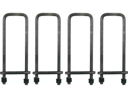 12 Inch Square Bend 5/8 Inch U-Bolt Kit-4 Sets