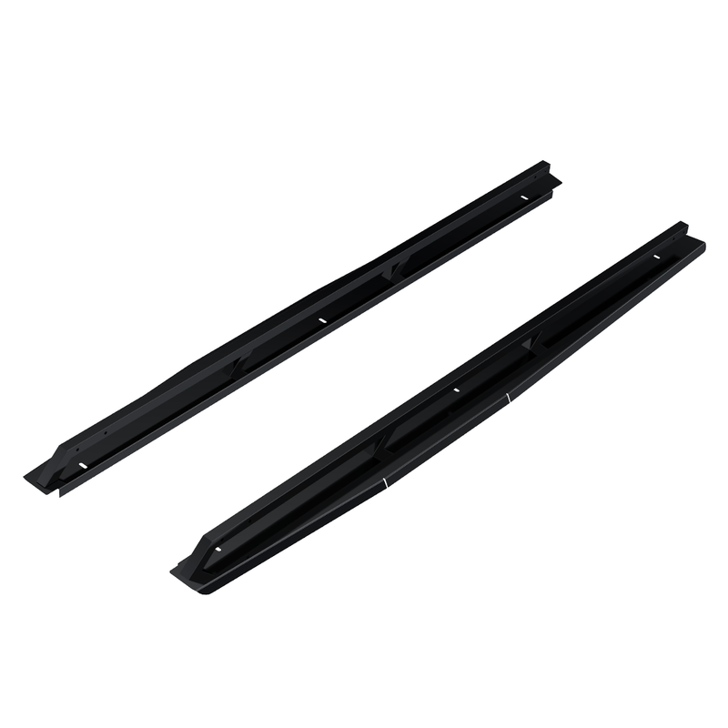 Load image into Gallery viewer, Smooth Rail Caps for 2007-2013 GMC Sierra Long Box - Black Powder Coat
