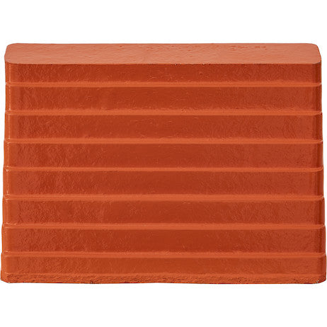 Load image into Gallery viewer, Orange Heavy Duty Rubber Wheel Chock with Recessed Chain Eye 10x8x6 Inch
