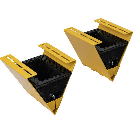Load image into Gallery viewer, Underbody Wheel Chock Holder - Yellow Steel
