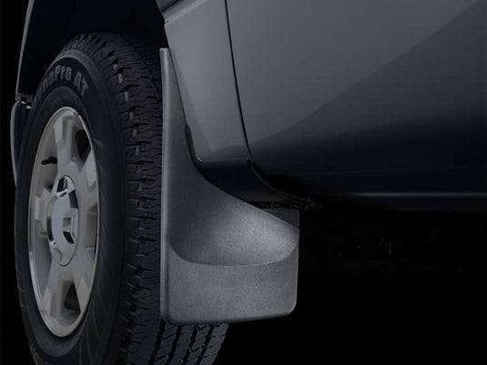WeatherTech No-Drill MudFlaps, Front, Black, Without Flares & Running Boards - 2004-2014 Ford F-150