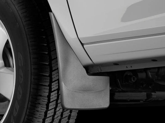 WeatherTech No-Drill MudFlaps, Front, Black, Without Flares - 2009-2024 Dodge/Ram 1500/1500 Classic