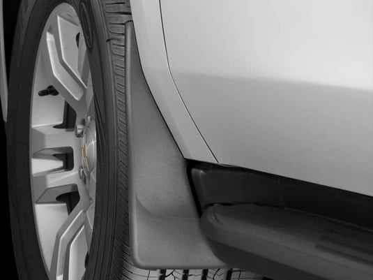 WeatherTech No-Drill MudFlaps, Front, Black, Without Power Running Boards - 2015-2020 Cadillac Escalade/Escalade ESV, Chevrolet Suburban/Tahoe & more