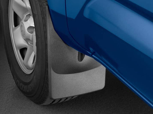 WeatherTech No-Drill MudFlaps, Front, Black, Without Flares - 2016-2023 Toyota Tacoma