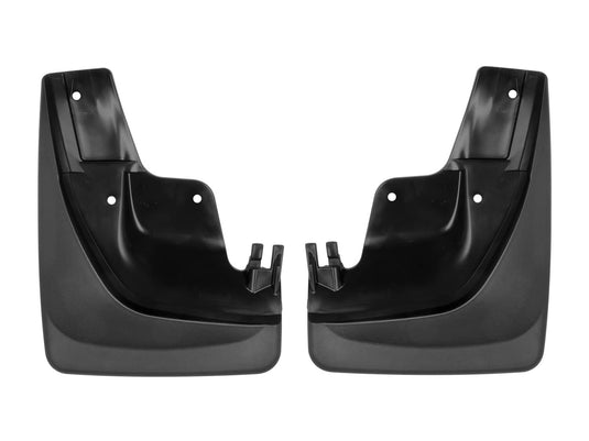 WeatherTech No-Drill MudFlaps, Front, Black, With Lip Molding - 2011-2022 Jeep Grand Cherokee/Grand Cherokee WK