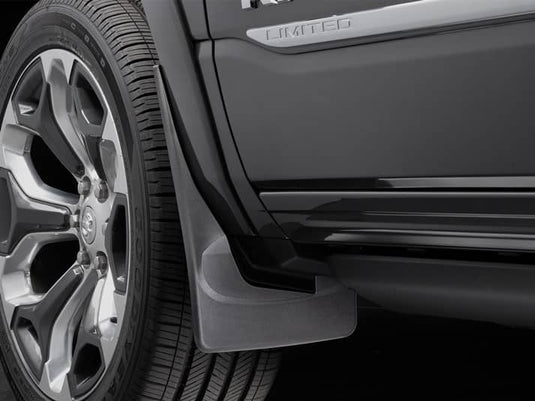 WeatherTech No-Drill MudFlaps, Front, Black, With Fender Flare/Lip Molding - 2019-2026 Ram 1500