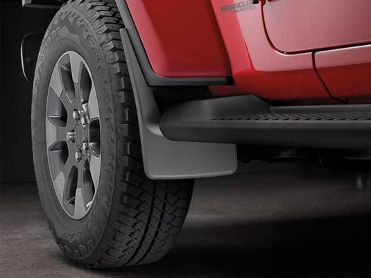 WeatherTech No-Drill MudFlaps, Front, Black, Excluding Rubicon - 2018-2026 Jeep Gladiator/Wrangler