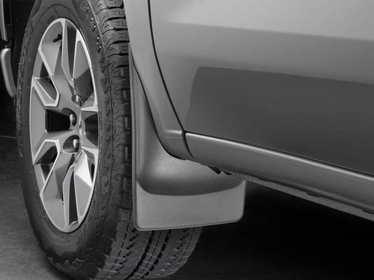 WeatherTech No-Drill MudFlaps, Front, Black, Excluding ZR2 - 2019-2026 Chevrolet Silverado 1500