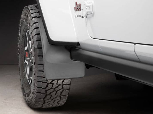 WeatherTech No-Drill MudFlaps, Front, Black, Rubicon - 2018-2026 Jeep Gladiator/Wrangler