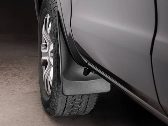 WeatherTech No-Drill MudFlaps, Front, Black, Excluding Tremor - 2019-2023 Ford Ranger