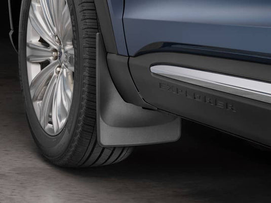 WeatherTech No-Drill MudFlaps, Front, Black - 2020-2026 Ford Explorer