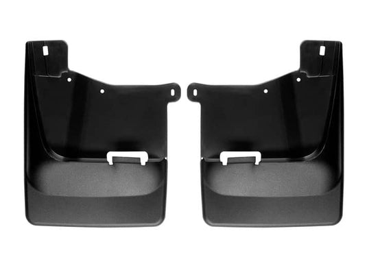 WeatherTech No-Drill MudFlaps, Front, Black - 2020-2026 Chevrolet Silverado 2500 HD/Silverado 3500 HD
