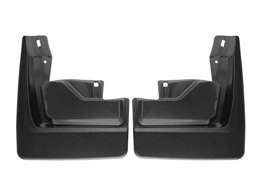 WeatherTech No-Drill MudFlaps, Front, Black, Excluding AT4X - 2019-2026 GMC Sierra 1500