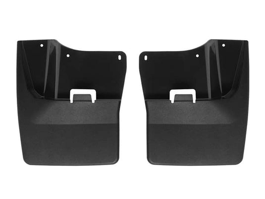 WeatherTech MudFlaps, Front, Black, Excluding AT4X - 2020-2026 GMC Sierra 2500 HD/Sierra 3500 HD