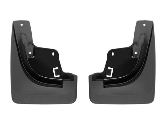 WeatherTech No-Drill MudFlaps, Front, Black, With Flares - 2011-2021 Jeep Grand Cherokee