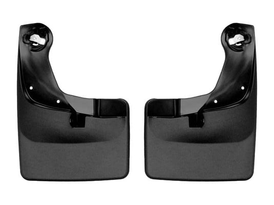 WeatherTech No-Drill MudFlaps, Front, Black, Excluding Raptor - 2021-2026 Ford F-150