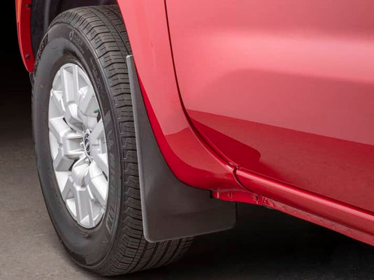 WeatherTech No-Drill MudFlaps, Front, Black, Excluding Pro-X & Pro-4X - 2022-2026 Nissan Frontier