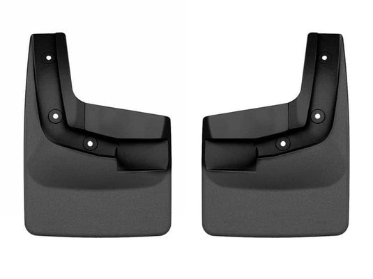 WeatherTech No-Drill MudFlaps, Front, Black, Excluding Raptor - 2024-2026 Ford Ranger