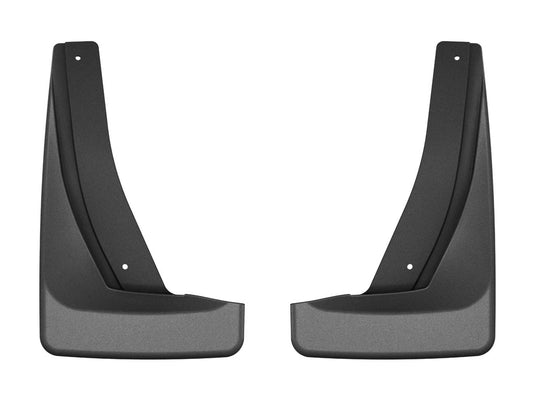 WeatherTech No-Drill MudFlaps, Front, Black, Excluding Z71 (Traverse) - 2024-2026 Buick Enclave, Chevrolet Traverse, GMC Acadia