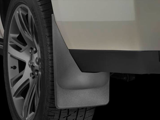 WeatherTech No-Drill MudFlaps, Rear, Black - 2015-2020 Cadillac Escalade