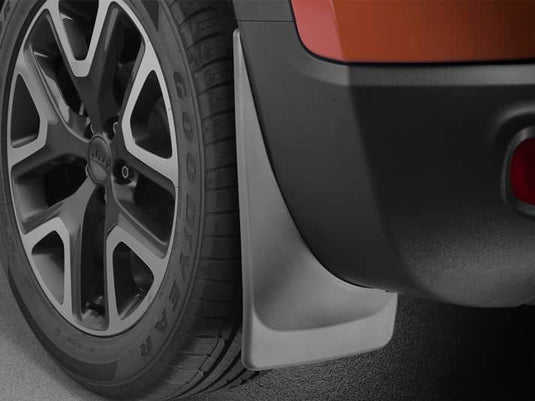 WeatherTech No-Drill MudFlaps, Rear, Black - 2015-2023 Jeep Renegade