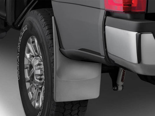 WeatherTech No-Drill MudFlaps, Rear, Black, Without Fender Flares - 2017-2026 Ford F-250 Super Duty/F-350 Super Duty